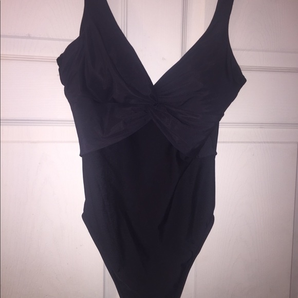 lands end black bathing suit